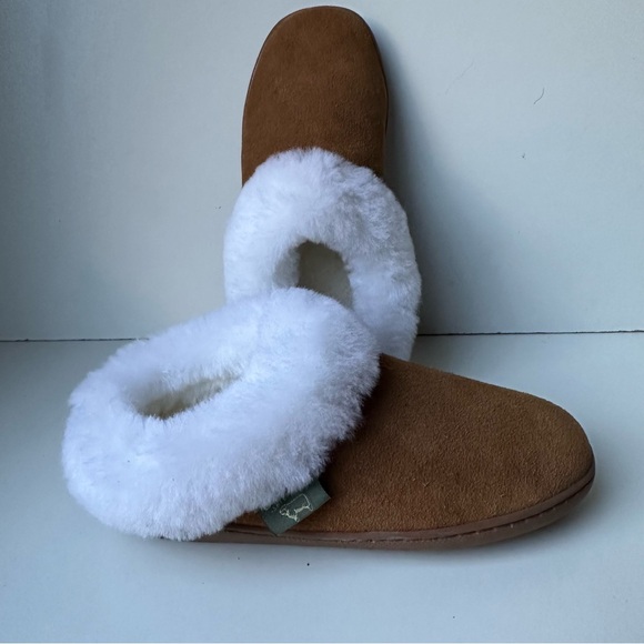 Cloud Nine Women's Sunrise Clog Slippers Brown White Sheepskin Slippers Size:5 - Picture 11 of 16
